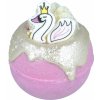 Přípravek do koupele Bomb Cosmetics Swan Princess - Labutí princezna šumivá koule do koupele 160 g