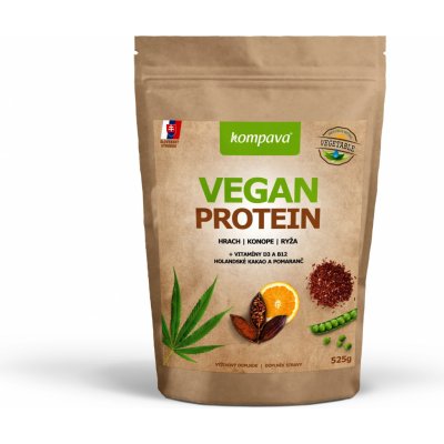 Kompava Vegan Protein 525 g – Zbozi.Blesk.cz