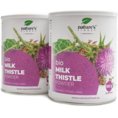 Nature's Finest Bio Milk thistle powder 2 x 100 g – Hledejceny.cz