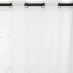 Atmosphera for Kids Dětská záclona vyšívané bílé hvězdy 140 x 240 cm – Sleviste.cz