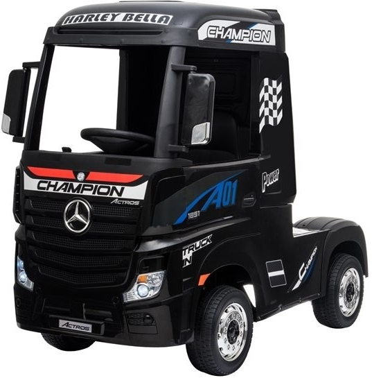 Mamido elektrický kamion Mercedes Benz Actros 4x4 MP4 lakovaný černá