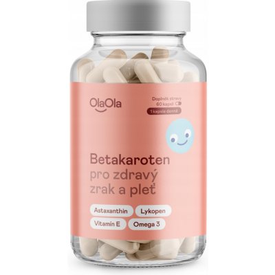 OlaOla Betakaroten pro zdravý zrak a pleť 60 kapslí – Hledejceny.cz