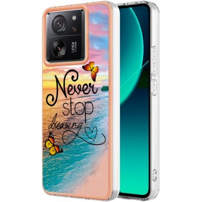 PROTEMIO 66943 IMD MARBLE Ochranný kryt Xiaomi 13T / 13T Pro DREAM BUTTERFLY – Zboží Mobilmania