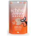 Schesir Cat Senior Lifestage Mousse losos kuře 80 g – Zboží Mobilmania