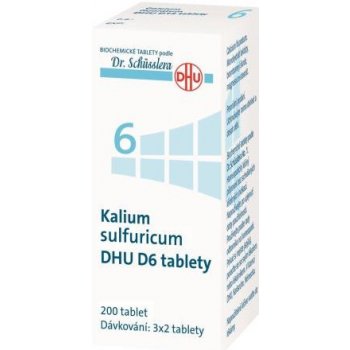 KALIUM SULFURICUM DHU POR D6 TBL NOB 200