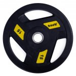 TRINFIT olympijský kov pogumovaný 15 kg / 50 mm – Zboží Dáma