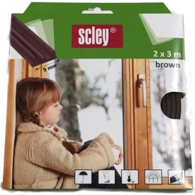 Scley těsnění do dveří a oken 0398-402006 hnědé – Zbozi.Blesk.cz