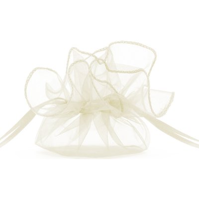 PartyDeco Stahovací sáček z organzy ivory 25 cm 10 ks – Hledejceny.cz