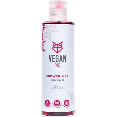 Vegan Fox veganský sprchový gel červené hrozny 200 ml
