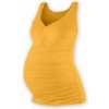 Těhotenské a kojící tričko Těhotenské tílko s V výstřihem žlutooranžová