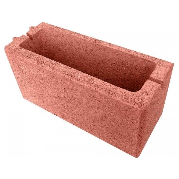 Koncová betonová tvarovka celá - červená (PIL-P20), hloubka 200mm od 70 Kč  - Heureka.cz