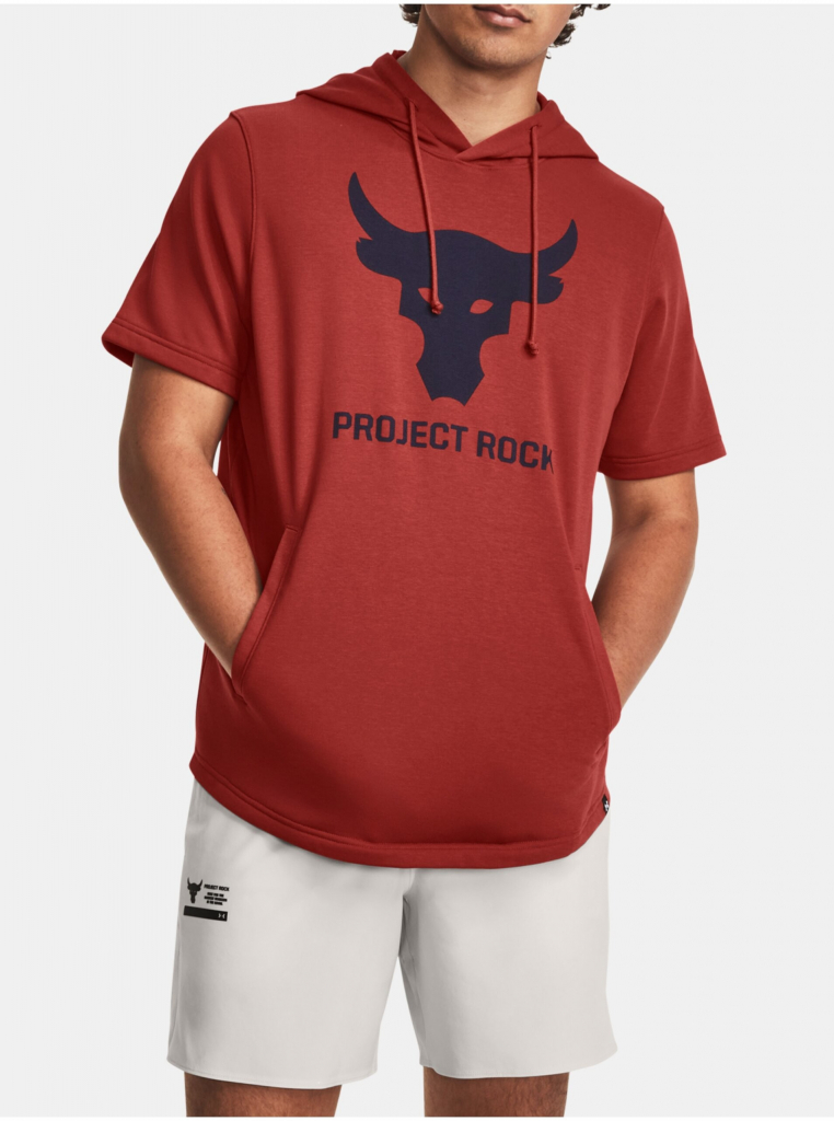 Under Armour Project Rock Terry SS HD červená