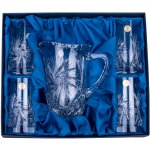 ONTE CRYSTAL Džbán se sklenicemi na vodu 350 ml Větrník Varianty setu: Džbán + 4 skleničky – Zboží Mobilmania