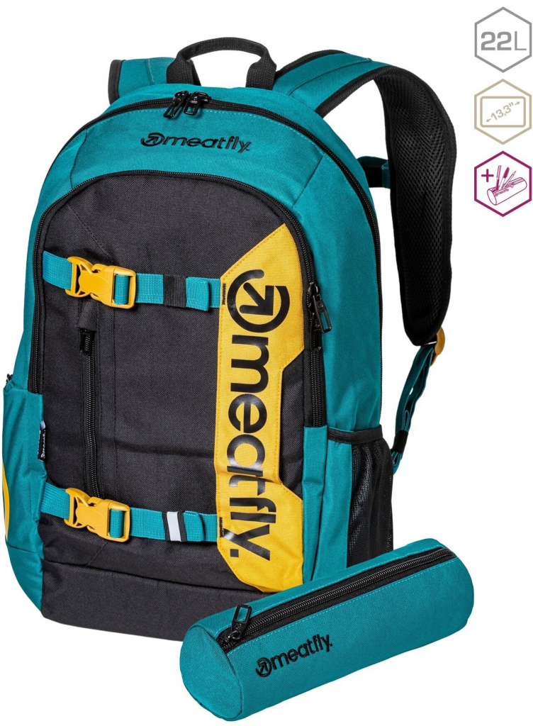 Meatfly Basejumper Dark Jade/Black černá