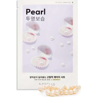 Missha Airy Fit Sheet Mask Pearl plátýnková maska s výtažkem z perel 19 g