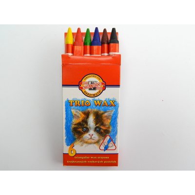 Koh-i-noor Hardtmuth Voskové pastely trojhranné 6 barev – Zboží Mobilmania