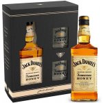 Jack Daniel's Honey 35% 0,7 l (dárkové balení 2 sklenice) – Zboží Dáma