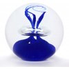 Váza Artcristal Bohemia Skleněné těžítko koule 03, Modrá, 6 cm | České sklo z rodinné sklárny