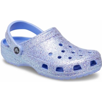 Crocs Kroksy rekreační obuv Classic Glitter Clog moon jelly – Zboží Mobilmania