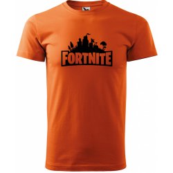 Sablio tričko s potiskem Fortnite Pevnost oranžové