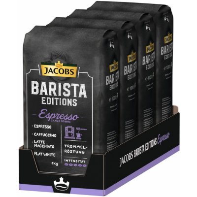 Jacobs Barista Espresso zrnková 4 x 1 kg – Hledejceny.cz