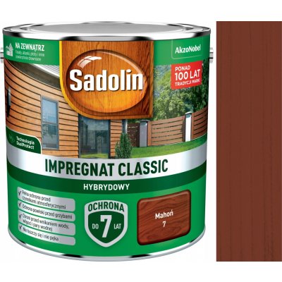 Impregnát na dřevo Sadolin Classic hybridní Mahagon 2,5L – Sleviste.cz