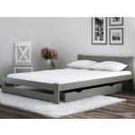 AMI Nábytek masiv VitBed LUX šedá s roštem – Sleviste.cz