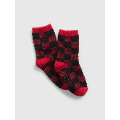 Gap dětské kostkované ponožky Červené