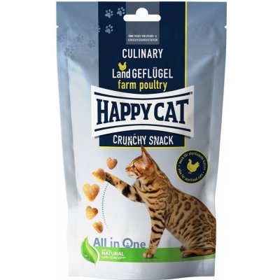 Happy Cat Culinary Crunchy pamlsek s venkovskou drůbeží 5 x 70 g