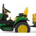 Peg-Pérego John Deere Ground Force traktor s vlečkou 12V zelená – Zboží Mobilmania