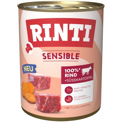 Rinti Sensible Hovězí s batátem 24 x 800 g – Hledejceny.cz