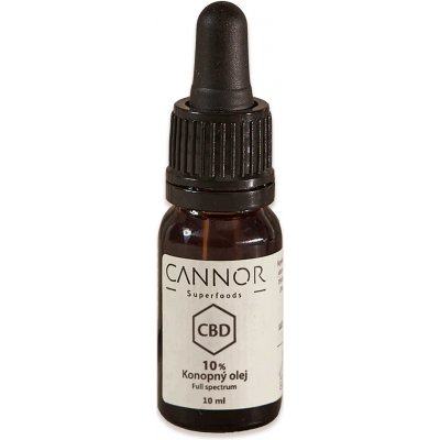 Cannor CBD Plnospektrální konopný olej 10% 1000 mg 10 ml – Zbozi.Blesk.cz