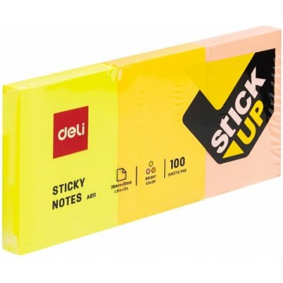 Deli Samolepicí bločky 38 x 51 mm 100 listů 3 ks – Hledejceny.cz