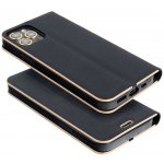 Pouzdro Forcell LUNA Book Gold XIAOMI Redmi Note 10 / 10S černé – Hledejceny.cz