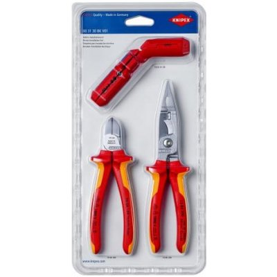 KNIPEX Sada kleští 3-dílná (odizol.nástroj + kleště), knipex 003130bkv01 – Zboží Dáma