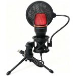 Wozinsky – studiový a herní USB mikrofon pro počítač se stojanem a RGB podsvícením – černý – Zboží Živě