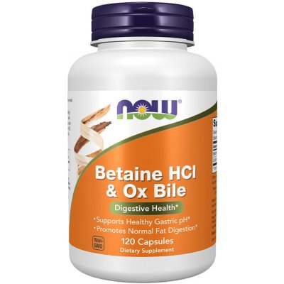 NOW Foods Betaine HCl & Ox Bile 120 kapslí – Hledejceny.cz