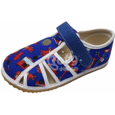 Jonap barefoot bačkůrky HOME New modrý hasič – Sleviste.cz