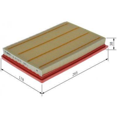 Vzduchový filtr BOSCH F 026 400 722 – Hledejceny.cz
