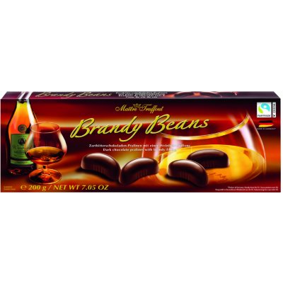 Maitre Truffout Pralinky z hořké čokolády plněné brandy 200 g – Zbozi.Blesk.cz