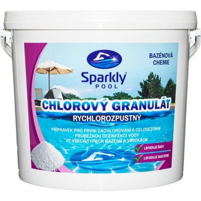 Sparkly POOL Chlorový granulát 5 kg – Zbozi.Blesk.cz