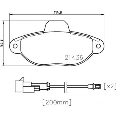 BREMBO Sada brzdových destiček, kotoučová brzda P 24 147X – Zboží Mobilmania