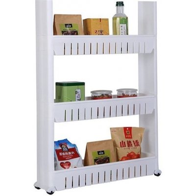 4Home Úzký odkládací regál na kolečkách Slim Jim – Zboží Dáma