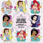 DISNEY PRINCESS KALENDARZ ADWENTOWY 2025 24 KOSMETIKY DOPLŇKY PRINCEZNA – Hledejceny.cz