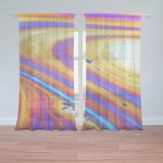 Sablio Záclony Barevná abstrakce: 2ks 150x250cm – Hledejceny.cz
