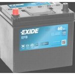 Exide Start-Stop EFB 12V 60Ah 520A EL605 – Zboží Mobilmania