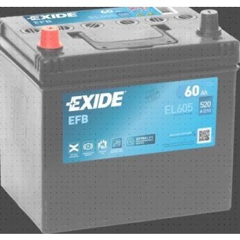 Exide Start-Stop EFB 12V 60Ah 520A EL605