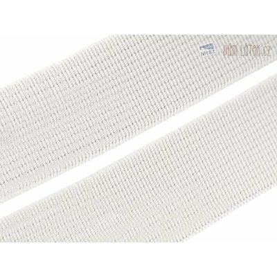 Pruženka hladká tkaná slonová kost 20 mm – Zboží Dáma