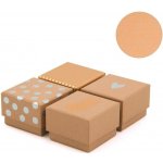 ARTEBENE Dárková krabička 6x6x4cm 4 druhy /cena za kus/ hnědá – Hledejceny.cz