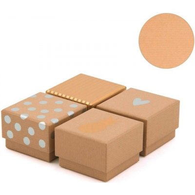 ARTEBENE Dárková krabička 6x6x4cm 4 druhy /cena za kus/ hnědá – Hledejceny.cz